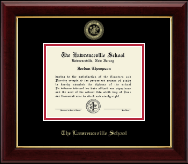 The Lawrenceville Prep School Gold Embossed Diploma Frame in Gallery