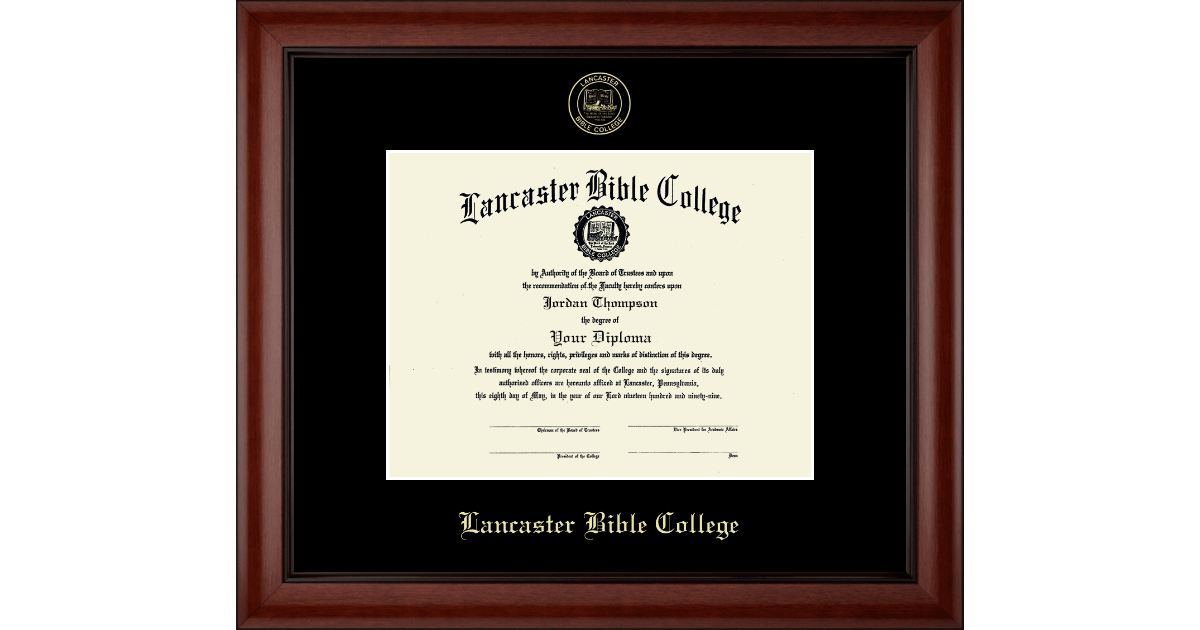 Gold Embossed Edition Frame in Cambridge Lancaster Bible College Item