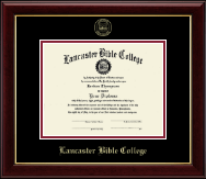 Lancaster Bible College diploma frame - Gold Embossed Edition Frame in Gallery
