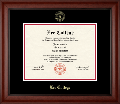Lee College diploma frame - Gold Embossed Diploma Frame in Cambridge