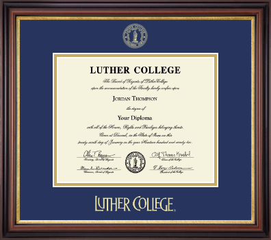 Luther College diploma frame - Gold Embossed Diploma Frame in Regency Gold