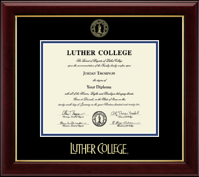 Luther College diploma frame - Gold Embossed Diploma Frame in Gallery