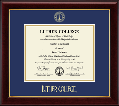 Luther College diploma frame - Gold Embossed Diploma Frame in Gallery