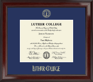 Luther College Gold Embossed Diploma Frame in Encore