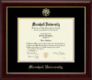 Marshall University diploma frame - Gold Embossed Diploma Frame in Gallery