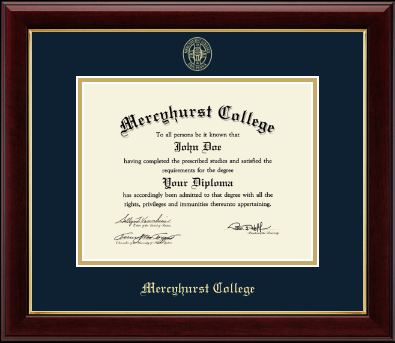 Mercyhurst College Erie diploma frame - Gold Embossed Diploma Frame in Gallery