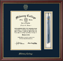 Midway College diploma frame - Tassel & Cord Diploma Frame in Newport
