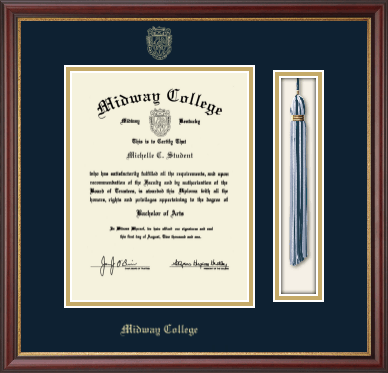 Midway College diploma frame - Tassel & Cord Diploma Frame in Newport
