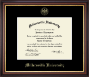 Millersville University of Pennsylvania Gold Embossed Diploma Frame in Regency Gold