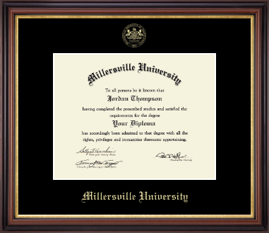 Millersville University of Pennsylvania diploma frame - Gold Embossed Diploma Frame in Regency Gold