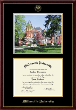 Millersville University of Pennsylvania diploma frame - Campus Scene Edition Diploma Frame in Galleria