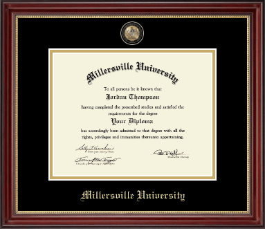 Millersville University of Pennsylvania diploma frame - Masterpiece Medallion Diploma Frame in Kensington Gold