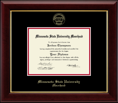 Minnesota State University Moorhead diploma frame - Gold Embossed Diploma Frame in Gallery