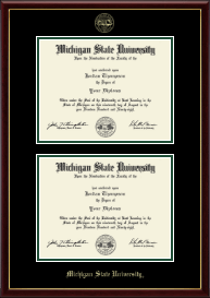 Double Diploma Frame