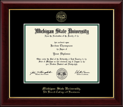 Michigan State University diploma frame - Gold Embossed Diploma Frame in Gallery