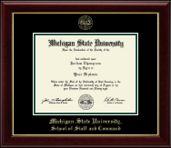 Michigan State University diploma frame - Gold Embossed Diploma Frame in Gallery