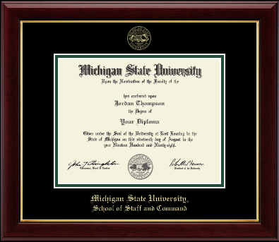 Michigan State University diploma frame - Gold Embossed Diploma Frame in Gallery