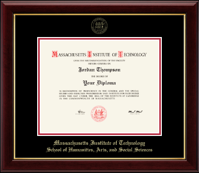 Massachusetts Institute of Technology diploma frame - Gold Embossed Diploma Frame in Gallery