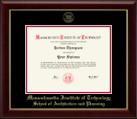 Massachusetts Institute of Technology diploma frame - Gold Embossed Diploma Frame in Gallery
