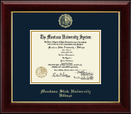 Montana State University Billings Gold Embossed Diploma Frame in Gallery