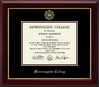 Morningside College diploma frame - Gold Embossed Diploma Frame in Gallery