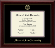 Missouri State University diploma frame - Gold Embossed Diploma Frame in Gallery