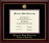 Missouri State University 23K Medallion Diploma Frame in Gallery