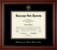 Mississippi State University Gold Embossed Diploma Frame in Cambridge
