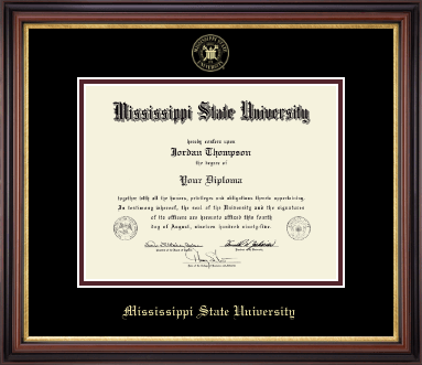 Mississippi State University diploma frame - Gold Embossed Diploma Frame in Regency Gold