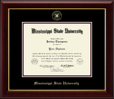 Mississippi State University diploma frame - Gold Embossed Diploma Frame in Gallery