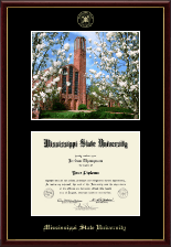 Mississippi State University diploma frame - Campus Scene Diploma Frame in Galleria