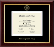 Muskingum College diploma frame - Gold Embossed Diploma Frame in Gallery
