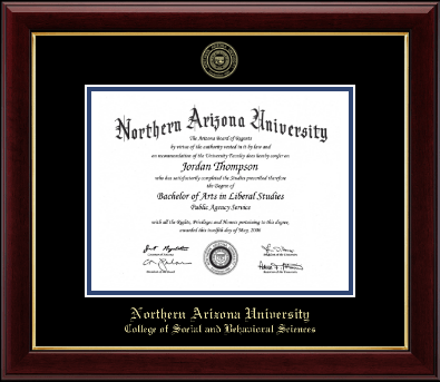 Northern Arizona University diploma frame - Gold Embossed Diploma Frame in Gallery