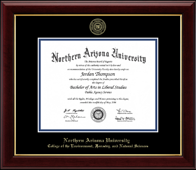 Northern Arizona University diploma frame - Gold Embossed Diploma Frame in Gallery