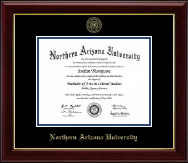 Northern Arizona University Gold Embossed Diploma Frame in Gallery