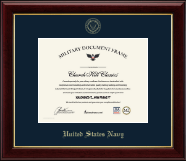 United States Navy certificate frame - Gold Embossed Certificate Frame  in Gallery