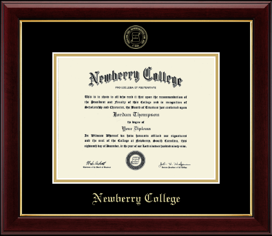 Newberry College diploma frame - Gold Embossed Diploma Frame in Gallery