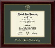 Norfolk State University diploma frame - Gold Embossed Diploma Frame in Gallery