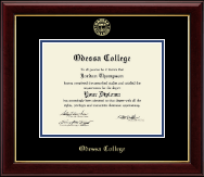 Odessa College diploma frame - Gold Embossed Diploma Frame in Gallery