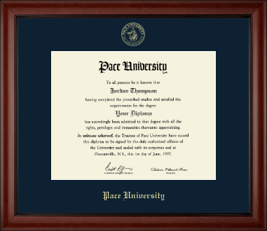 Pace University diploma frame - Gold Embossed Diploma Frame in Cambridge
