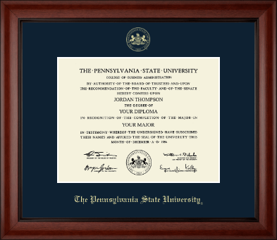 Pennsylvania State University diploma frame - Gold Embossed Diploma Frame in Cambridge