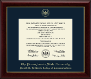 Pennsylvania State University Gold Embossed Diploma Frame in Gallery