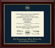 Pennsylvania State University Gold Embossed Diploma Frame in Gallery