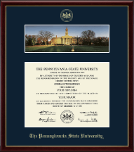 Pennsylvania State University diploma frame - Campus Scene Diploma Frame - Old Main in Galleria