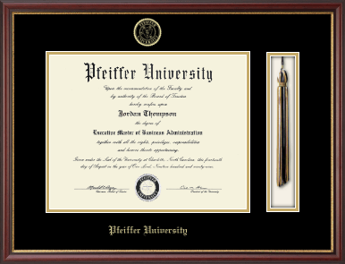 Pfeiffer University diploma frame - Tassel & Cord Diploma Frame in Newport