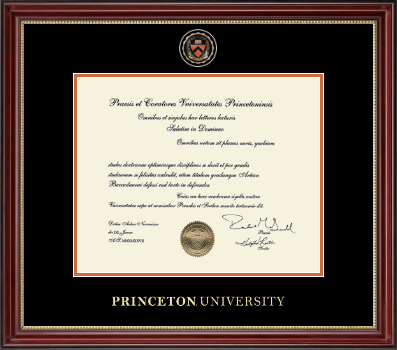 Princeton University diploma frame - Masterpiece Medallion Diploma Frame in Kensington Gold