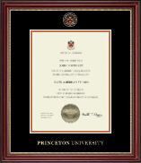 Princeton University Masterpiece Medallion Certificate Frame in Kensington Gold