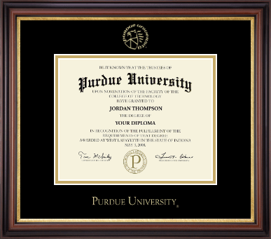 Purdue University diploma frame - Gold Embossed Diploma Frame in Regency Gold