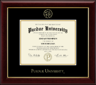 Purdue University Gold Embossed Diploma Frame in Gallery
