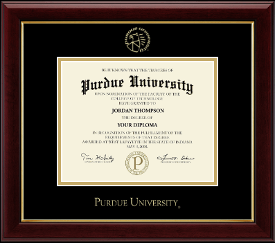 Purdue University diploma frame - Gold Embossed Diploma Frame in Gallery